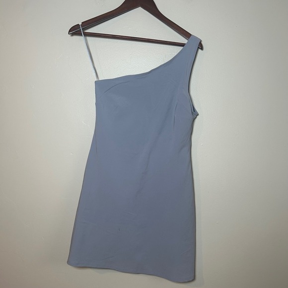 Abercrombie & Fitch Dresses & Skirts - Abercrombie & Fitch One Shoulder Athletic Dress Women Small Blue Built-in Shorts